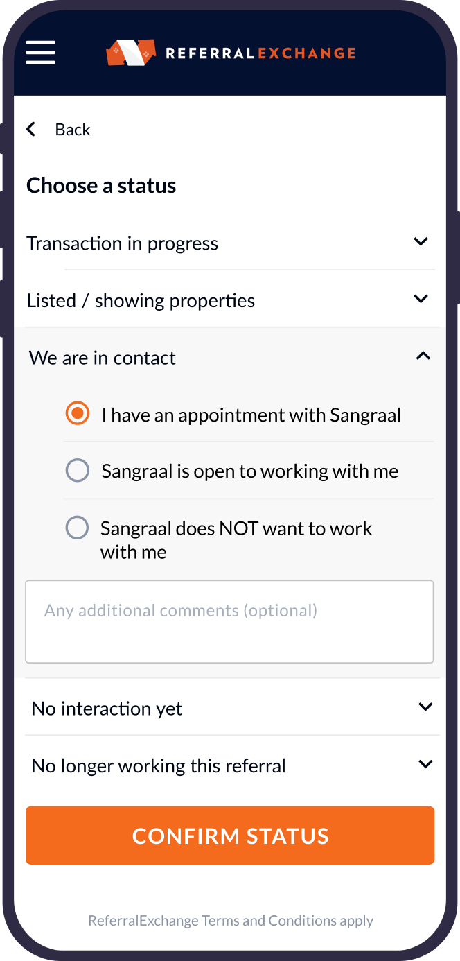 Referral Exchange — A mobile-first landing page for a realtor-matching service – the client brought wireframes; the work was making the page convert, starting with the phone number. — UareUx