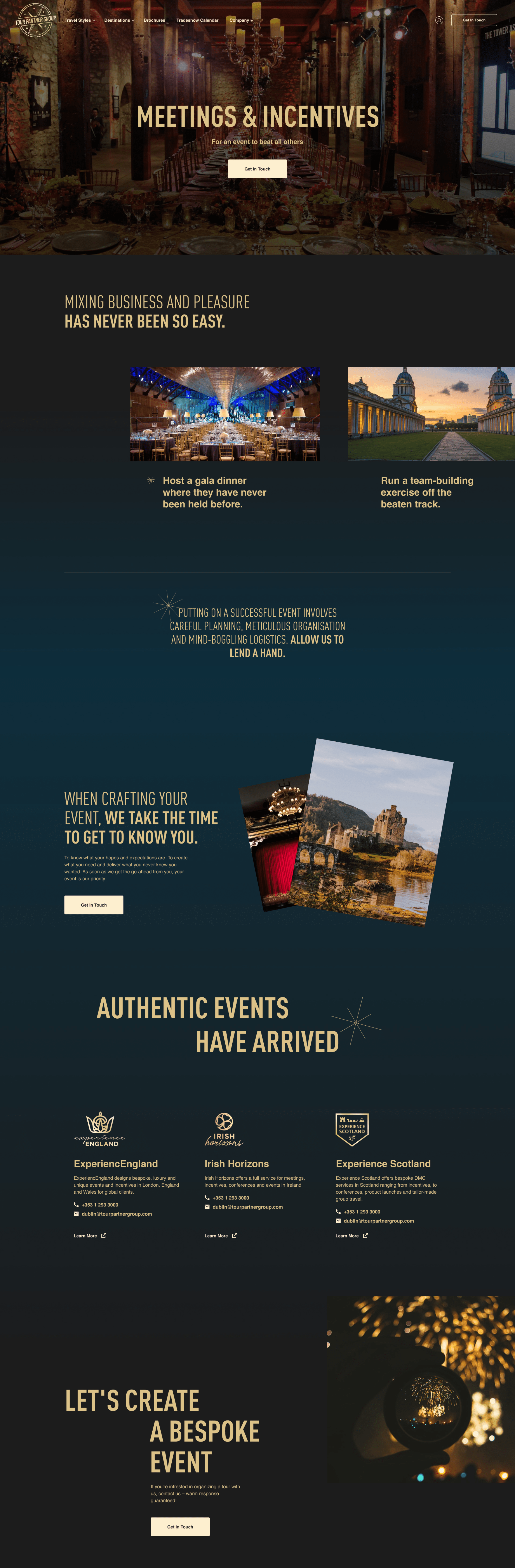 Tour Partner Group — Four European travel companies merged overnight – the website’s job was to make 300 B2B experts feel like one brand, starting with the photography. — UareUx