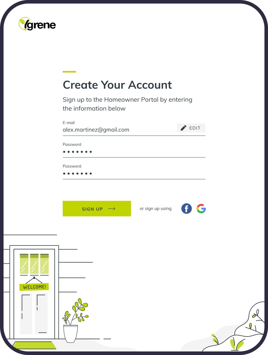 YGrene — Brand identity, a prequalification app, and a homeowner portal for a clean-energy financing company – the illustrations made it look simple; the flows made it be. — UareUx