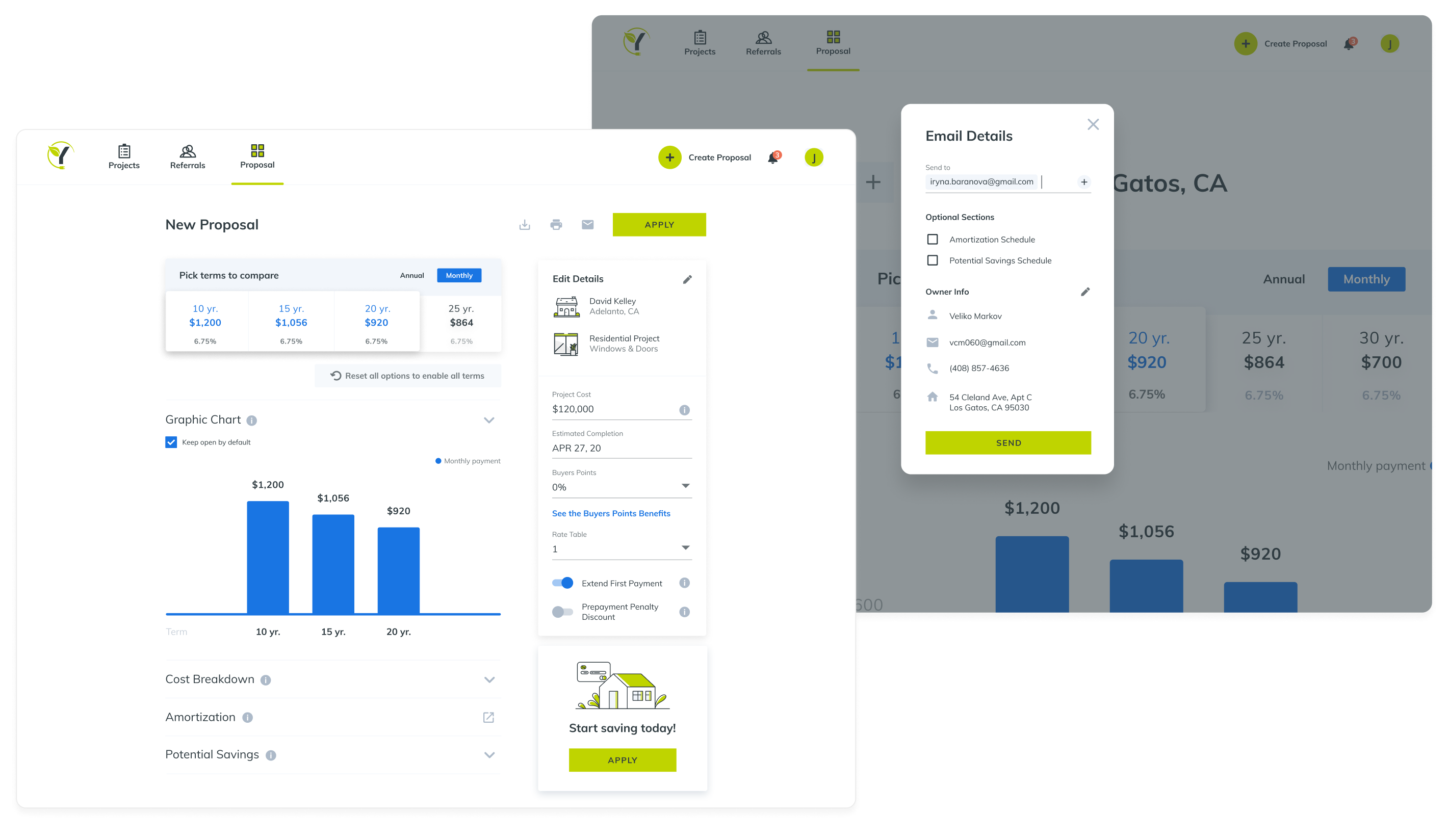 YGrene — Brand identity, a prequalification app, and a homeowner portal for a clean-energy financing company – the illustrations made it look simple; the flows made it be. — UareUx
