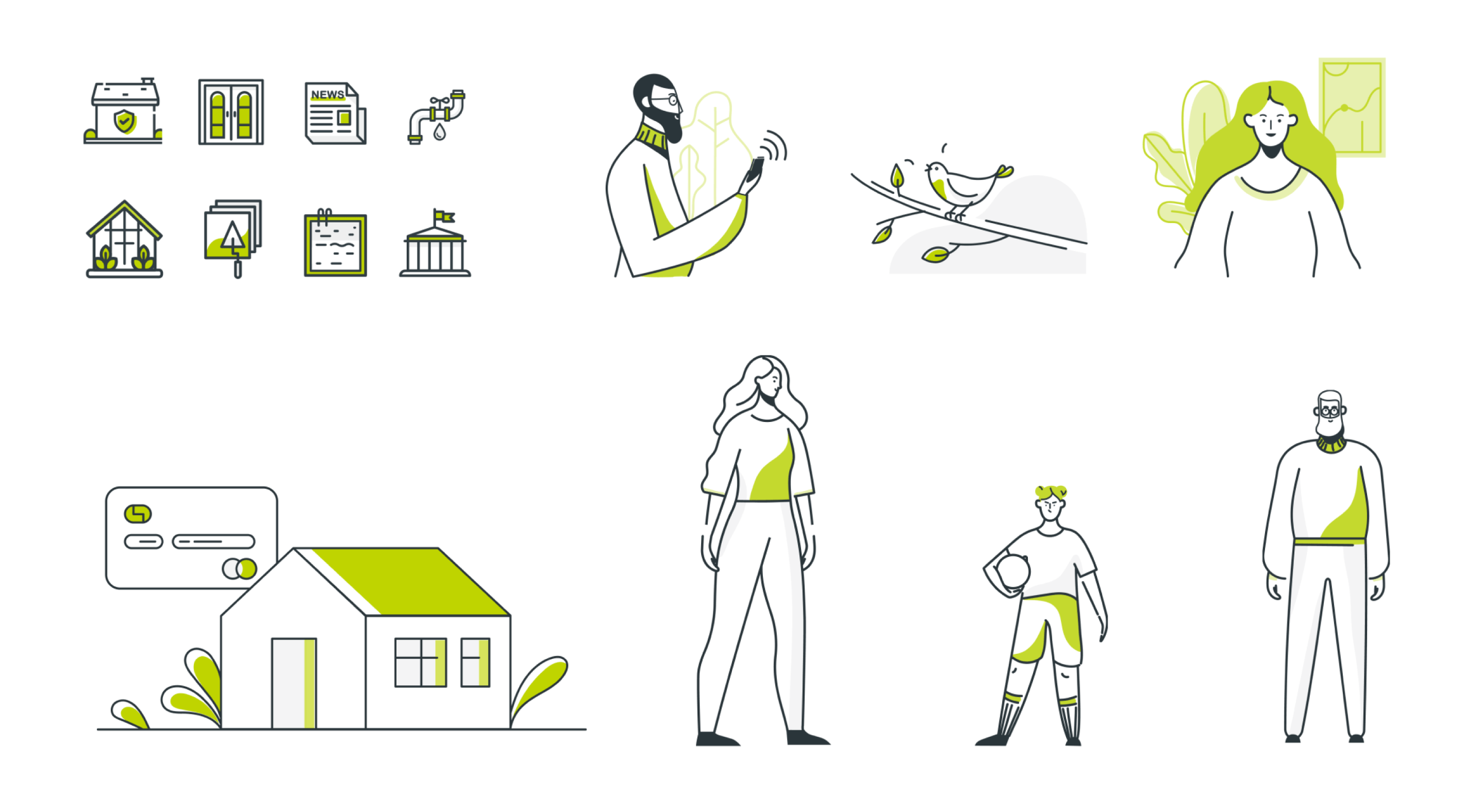 YGrene — Brand identity, a prequalification app, and a homeowner portal for a clean-energy financing company – the illustrations made it look simple; the flows made it be. — UareUx