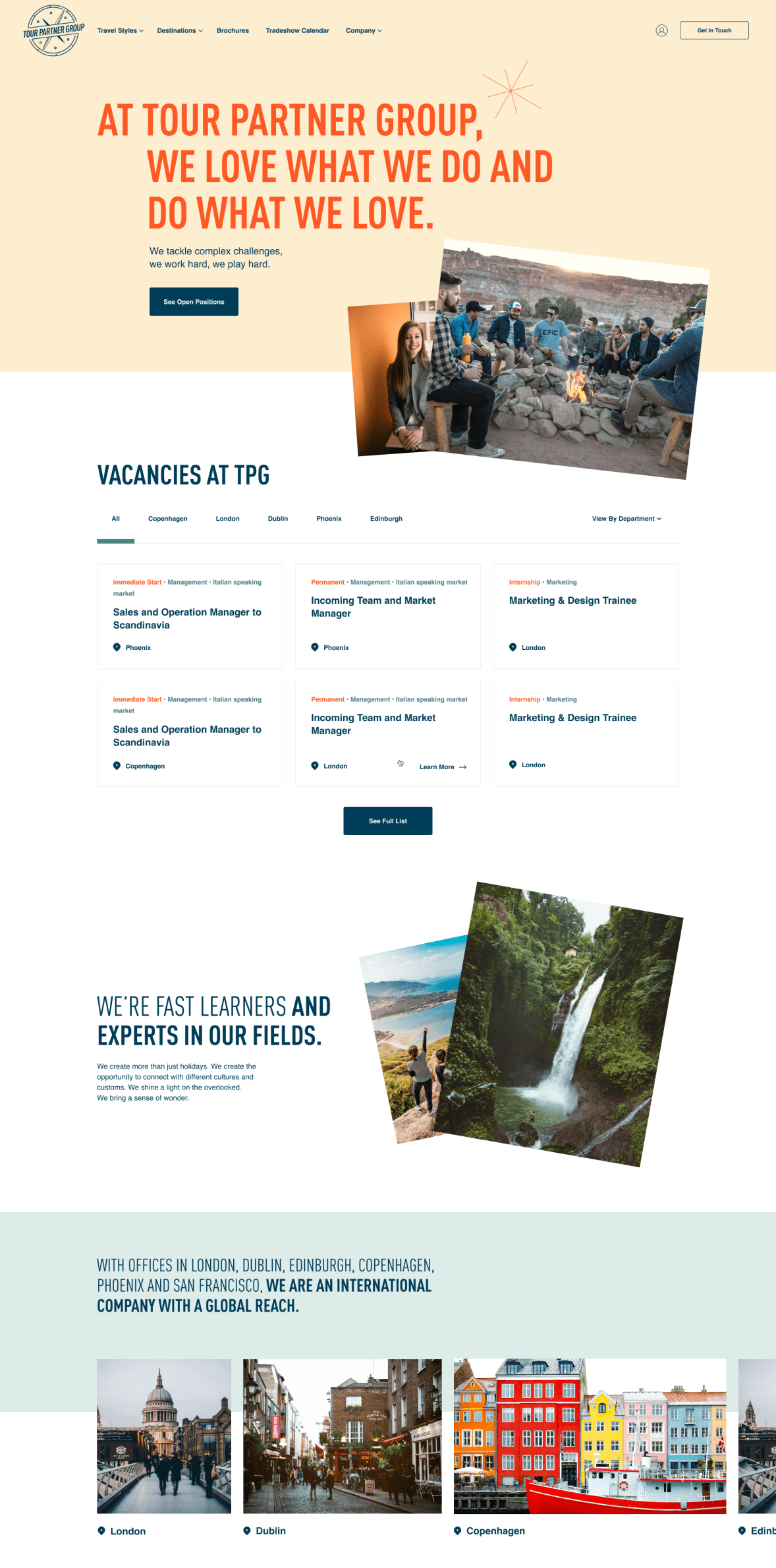 Tour Partner Group — Four European travel companies merged overnight – the website’s job was to make 300 B2B experts feel like one brand, starting with the photography. — UareUx
