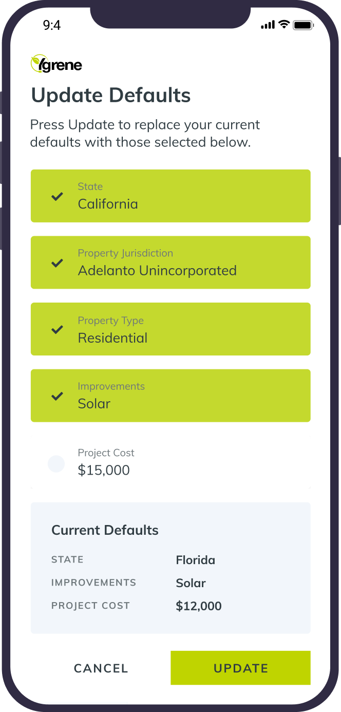 YGrene — Brand identity, a prequalification app, and a homeowner portal for a clean-energy financing company – the illustrations made it look simple; the flows made it be. — UareUx